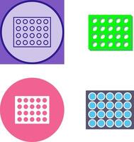 Colored Palette Icon Design vector