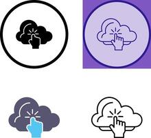 Cloud Computing Icon Design vector