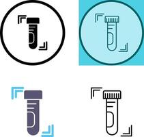 Test Tube Icon Design vector