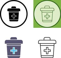 Dustbin Icon Design vector