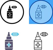 Eye Drop Icon Design vector