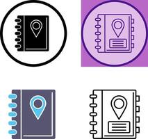 Address Book Icon Design vector