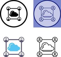 Network Icon Design vector