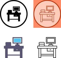 Table Icon Design vector