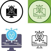 Virus Attack Icon Design vector