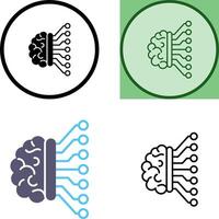 Machine Learning Icon Design vector