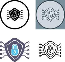 Cyber Security Icon Design vector