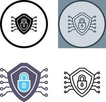 diseño de icono de seguridad cibernética vector