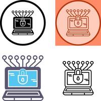 Money Hacking Icon Design vector