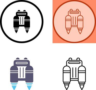 Jetpack Icon Design vector