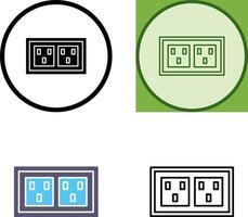 Socket Icon Design vector