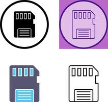 Memory Card Icon vector