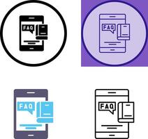 Faq Icon Design vector