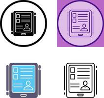 Tablet Icon Design vector