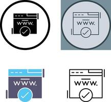Domain Icon Design vector