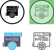 Web Development Icon Design vector