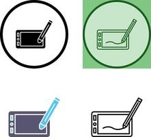 Drawing Tablet Icon Design vector