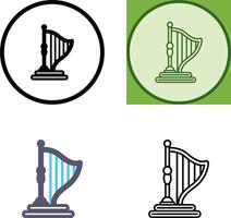 Harp Icon Design vector