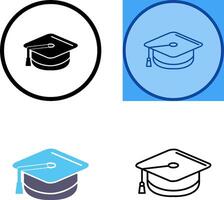 Mortarboard Icon Design vector