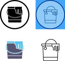 Paint Bucket Icon Design vector