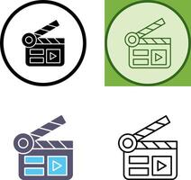 Clapper Board Icon Design vector