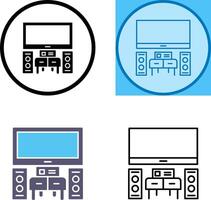 Home Theater Icon Design vector