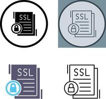 SSL Icon Design vector