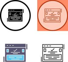 Complete Icon Design vector