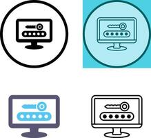 Password Icon Design vector