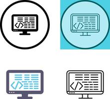 Coding Icon Design vector