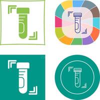 Test Tube Icon Design vector