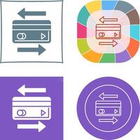 Transaction Icon Design vector