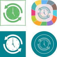 Run Time Icon Design vector