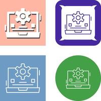 Laptop Icon Design vector