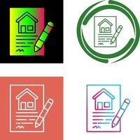 Contract Icon Design vector
