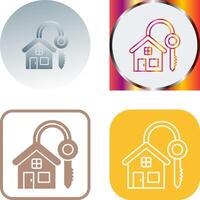 House Key Icon Design vector