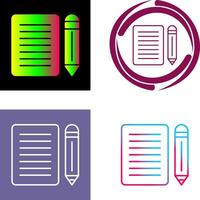 Note Icon Design vector