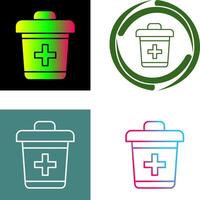 Dustbin Icon Design vector