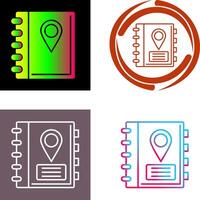 Address Book Icon Design vector