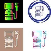 Ultrasound Machine Icon Design vector