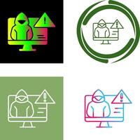 Threat Icon Design vector