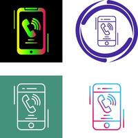 Incoming Call Icon Design vector