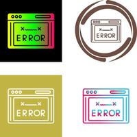 Error Code Icon Design vector