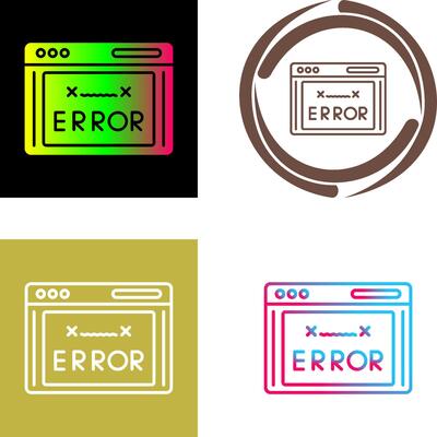 Error Code Icon Design