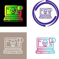 Online Fraud Icon Design vector