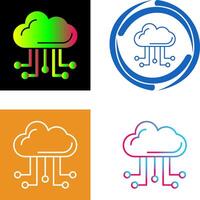 Cloud Computing Icon Design vector