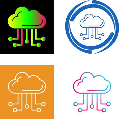 Cloud Computing Icon Design