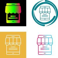 Online Store Icon Design vector