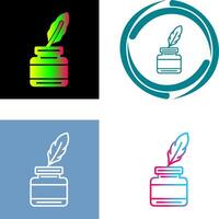 Inkwell Icon Design vector