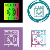 Washing Machine Icon Design vector